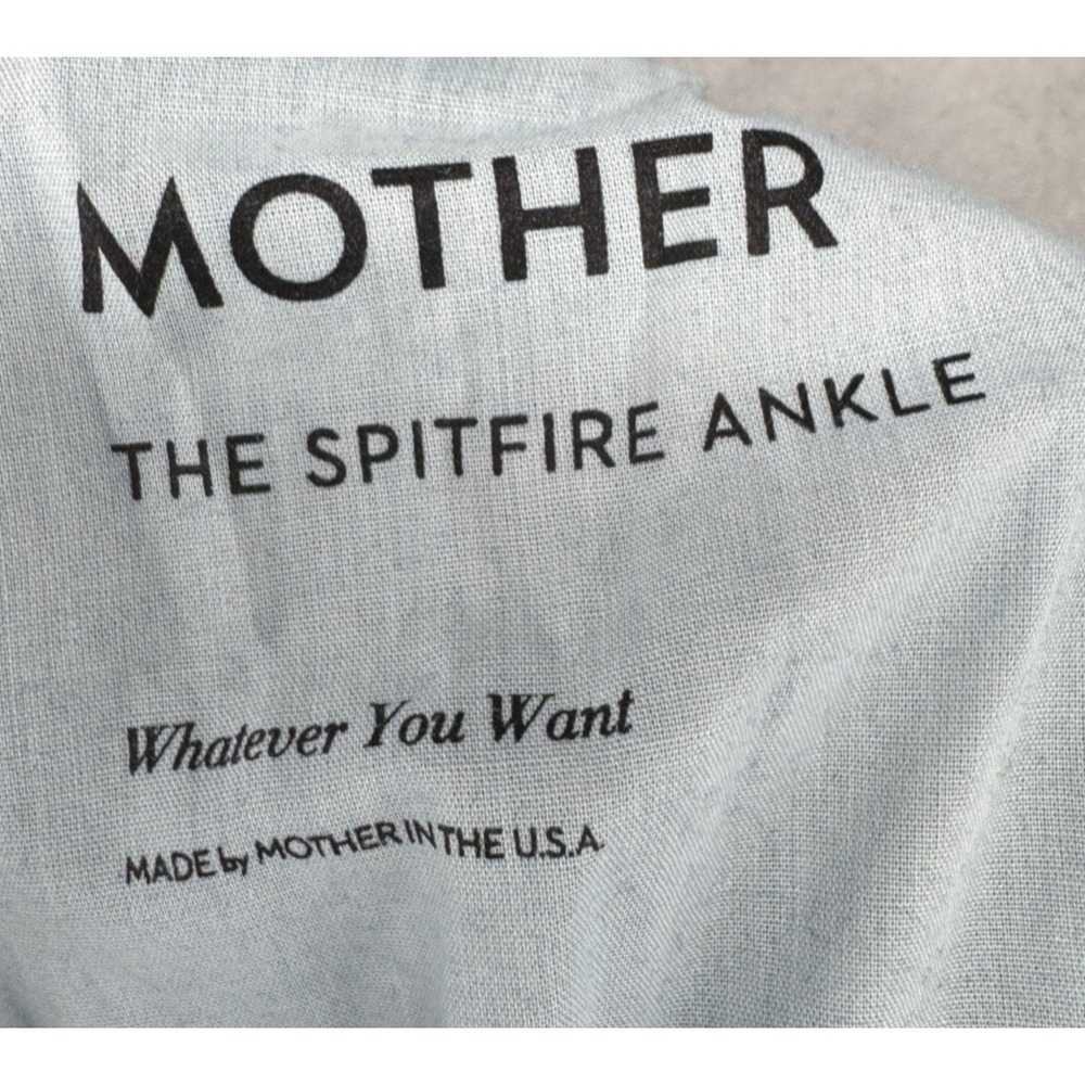 Mother The Spitfire Ankle Jeans Whatever You Want Wash Denim Women's 27x28 NWT - Picture 10 of 15